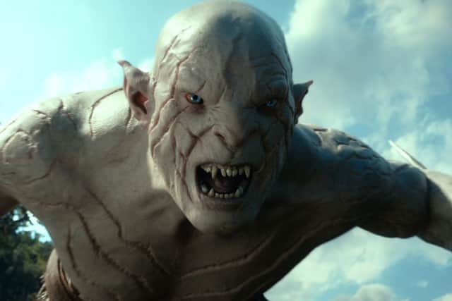 Terrifying Orc character Azog in The Hobbit: The Desolation of Smaug