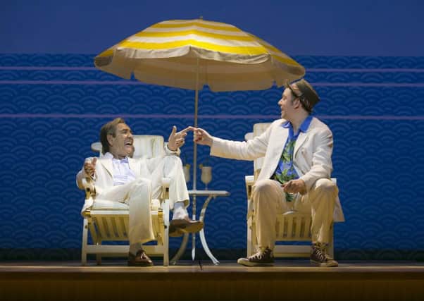 Robert Lindsay (left) and Rufus Houns in Dirty Rotten Scoundrels