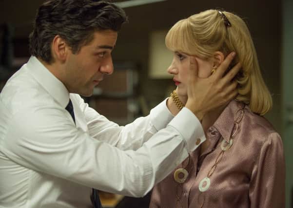 Oscar Isaac as Abel Morales and Jessica Chastain as Anna Morales in A Most Violent Year