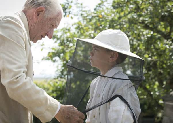 Sir Ian McKellen and Milo Parker in a scene from Mr Holmes