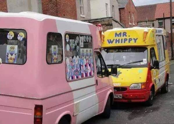 Barry Champion was in his wife's pink ice cream van when he followed his victim.
