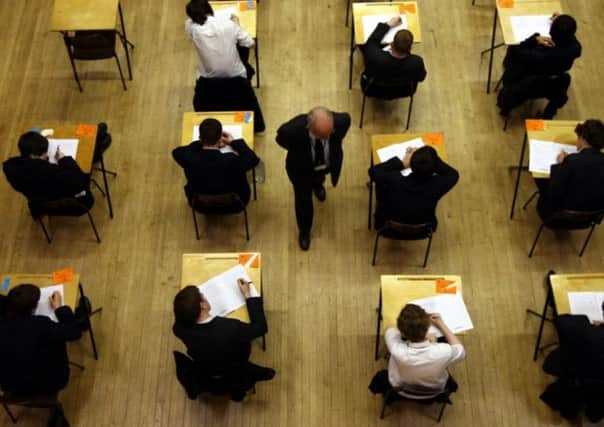 Exam results day. Photo: PA Wire
