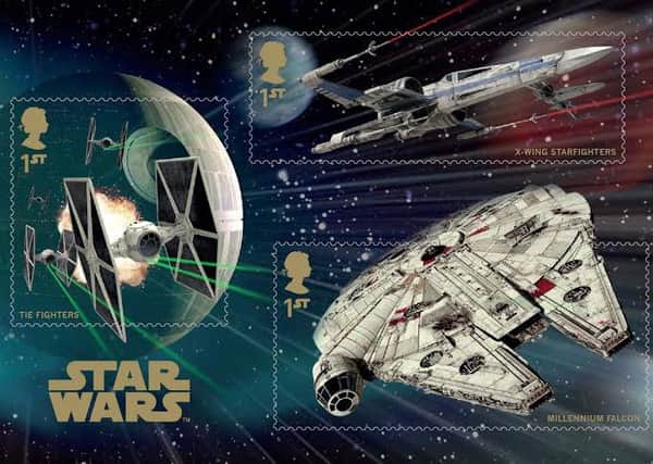 Some of the new Star Wars stamps