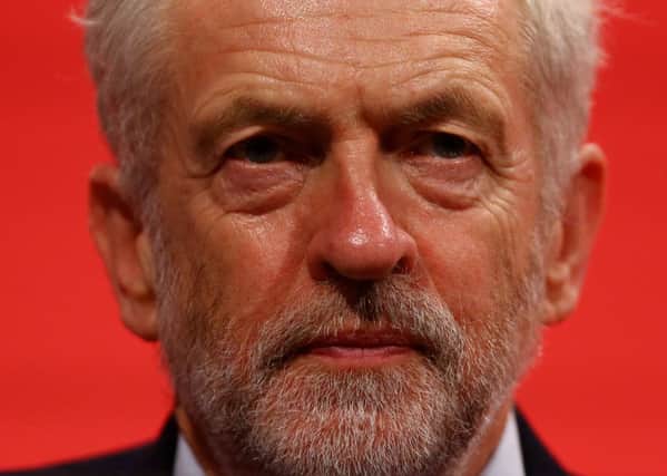 Labour leader Jeremy Corbyn at the end of final day of the annual Labour party conference at the Brighton Centre in Brighton