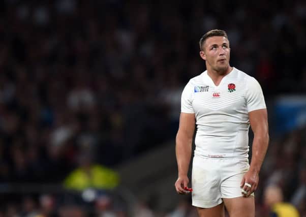 England's Sam Burgess during a Rugby World Cup match at Twickenham