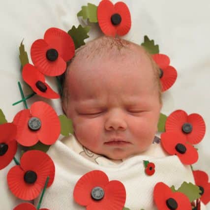Poppy Martindale, born on Remembrance Day, to Thomas and Lucy Martindale