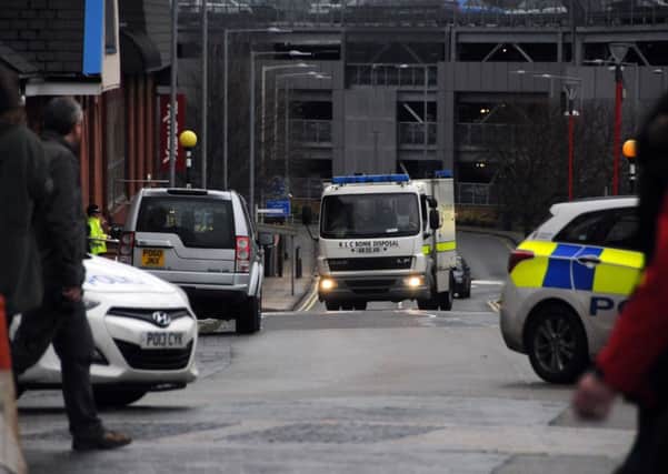 The Fishergate Shopping Centre is closed and the army bomb disposal team is called in after a suspicious package was discovered