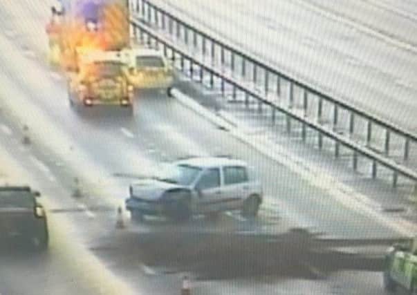 A multi-car pile up on M6 southbound between junction 23 and 22