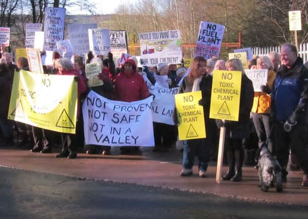Protest against bio-fuel plant on Appley Lane North