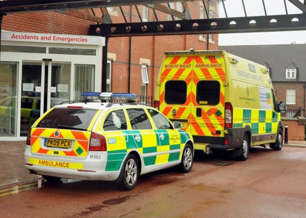 Accident and Emergency (A&E), Wigan hospital.