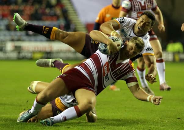 George Williams is tackled