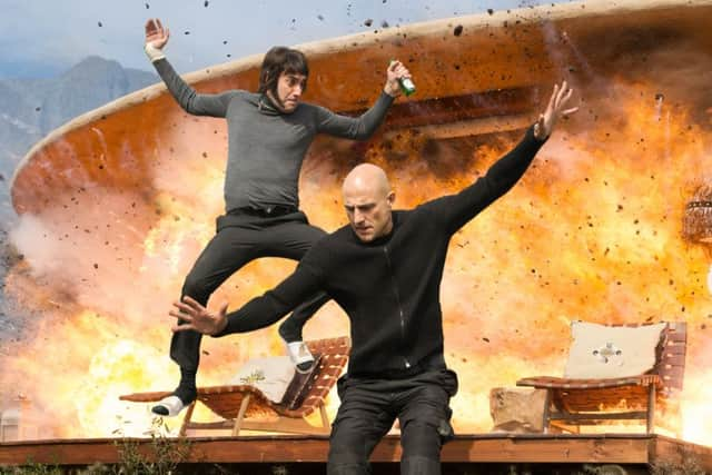 Sacha Baron Cohen and Mark Strong star