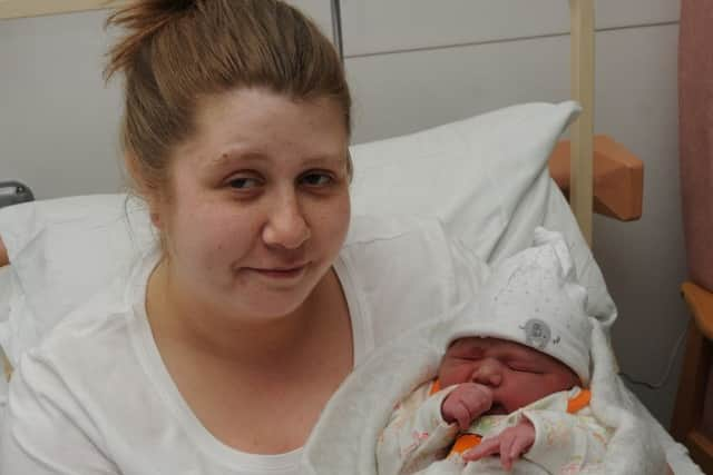 Baby Jake Walter with mum Kelly Forde