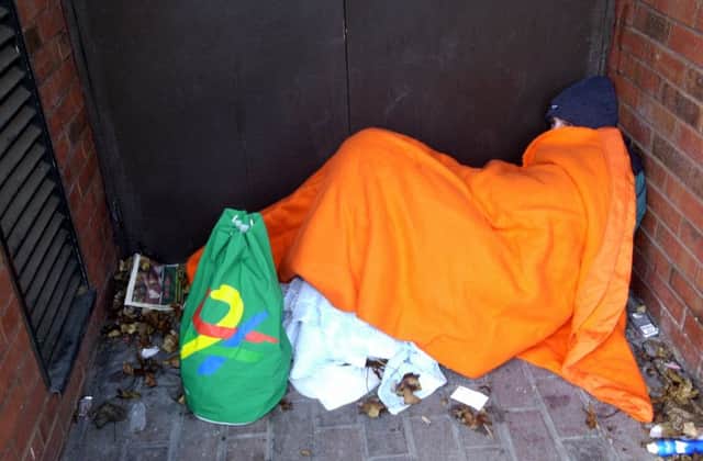 Fall in the number of people sleeping rough