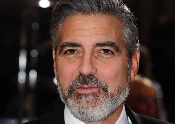 Famous grey George Clooney