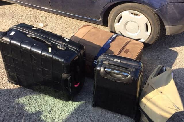 The recovered luggage