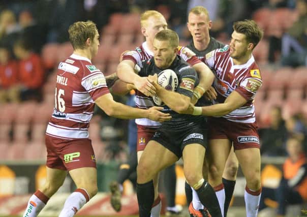 Wigan v Widnes at the DW Stadium