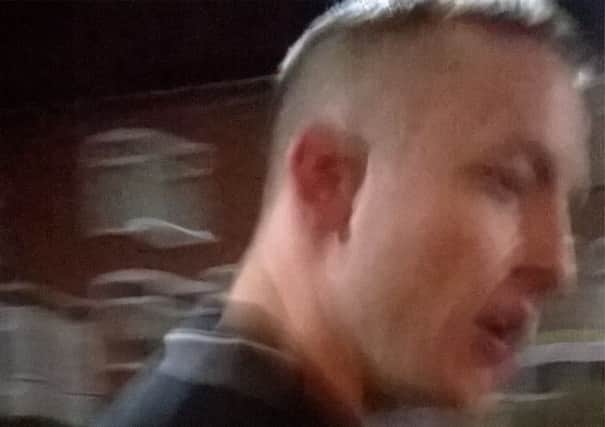 The man photographed after an assault outside the Queen's nightclub in Ashton