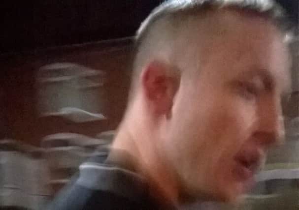 The man photographed after an assault outside the Queen's nightclub in Ashton