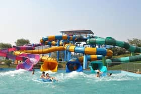 The photo used to promote Summer Safari WaterPark 2016 is actually from Wild Island Adventure Park in Nevada, USA