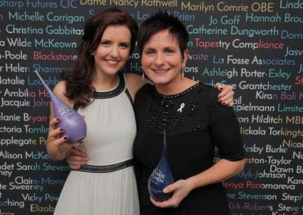 Donna Hall and Grace Dyke at the Northern Power Women Awards