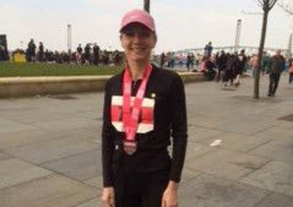 Susan Barnard, who is taking part in the Greater Manchester Marathon