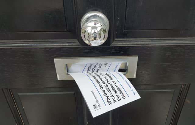 A reader says the leaflet about the EU referendum has convinced him to vote out. See letter