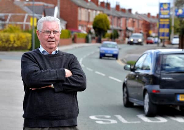 Michael O'Dea, one of the residents of Low Bank Road, Ashton-in-Makerfield, unhappy about cars speeding in the area