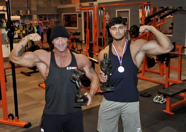 Zane Ainscough and Kaleem Pasha from The Warehouse Gym have won recent Body Building awards