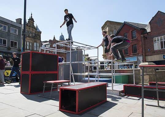 The launch of Oxygen Freejumping's trampoline park. Picture by Sam Toolsie