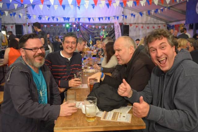 Visitors to the Youth Zone Reet Good beer festival