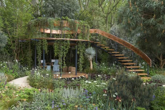 One of the gardens on display in the Chelsea Flower Show. See letter						                   Picture: RHS