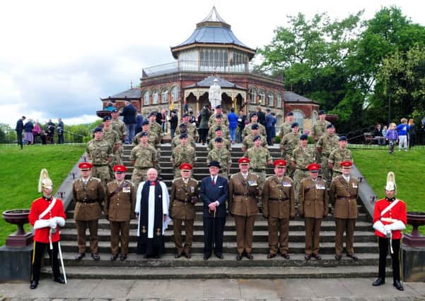 Wigan Squadron at the Boer War Wreath Laying Ceremony in Mesnes Park