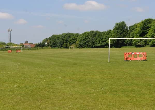 Football pitches on Little Lane, Goose Green, Wigan