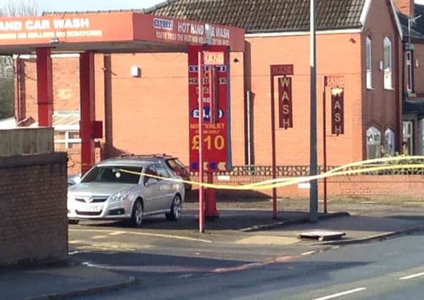 The car wash, in Bolton Road, Ashton, where there was a shooting