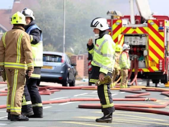 Firefighters were called to a van fire on St Helens Road