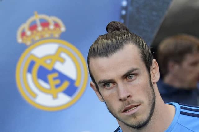 Gareth Bale sporting a man bun hairstyle. Credit shutterstock.