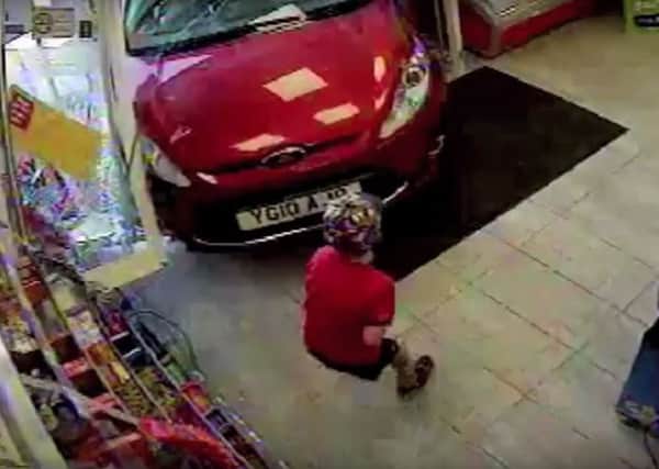 CCTV footage of the accident