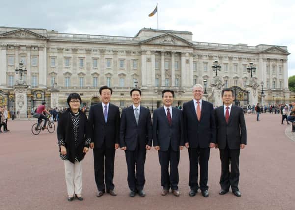 General Pastor Kim Joo-Cheol (third from right) at the Buckingham Palace Garden Party