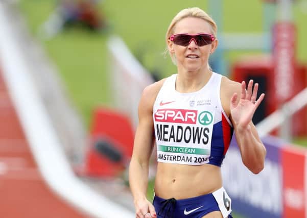 Great Britain's Jenny Meadows at the European Championships