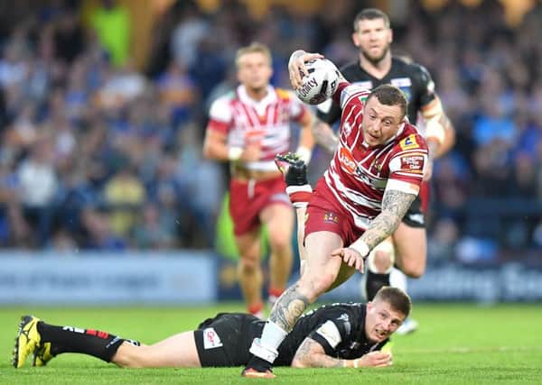 Josh Charnley was in fine form against Leeds