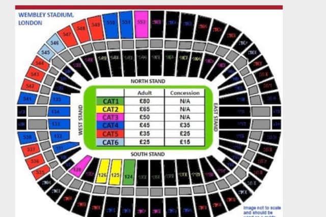 Wembley seating plan. image used with kind permission of Wigan Warriors