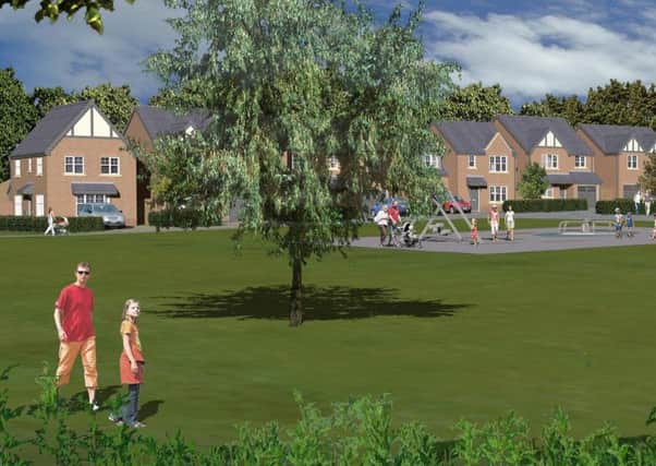 An artist's impression of the new housing development on North Road, Atherton