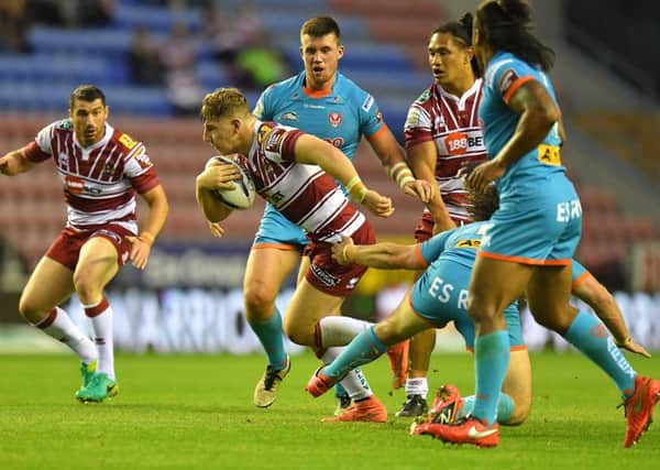George Williams in action against St Helens on Friday
