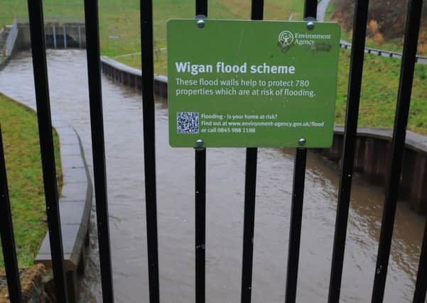 The Wigan River Douglas flood alleviation scheme is keeping the heavy rain and floods at bay