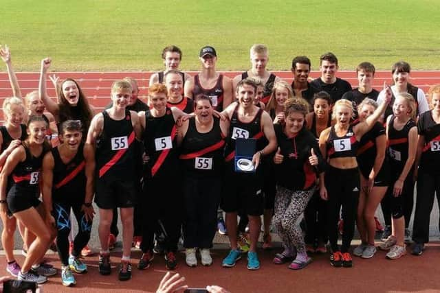 Wigan Harriers celebrate promotion