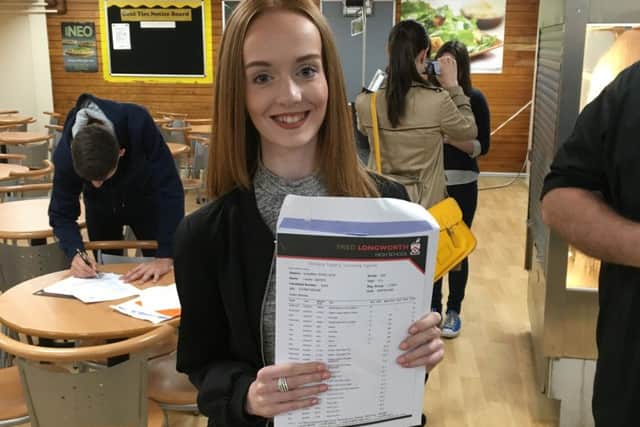 Star pupil Lauren Dawes from Fred Longworth High School, who got straight A*s in her GCSEs