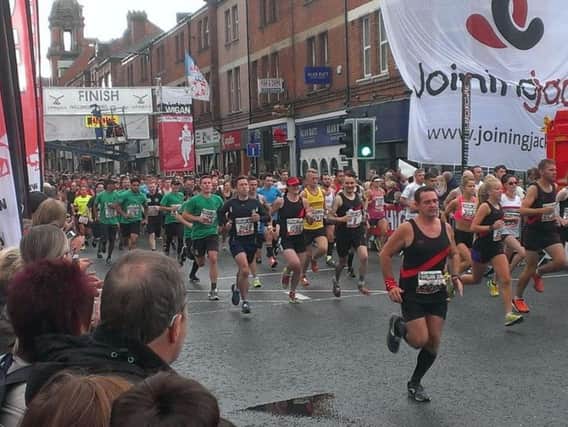 Runners at the start of the Wigan 10k 2016
