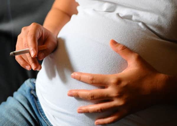 The number of pregnant women smoking at the time of delivery is on the decline