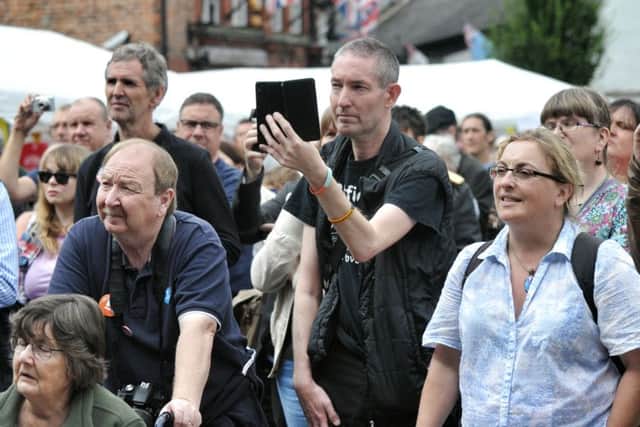 Some of the crowd at the 

Wigan Diggers Festival